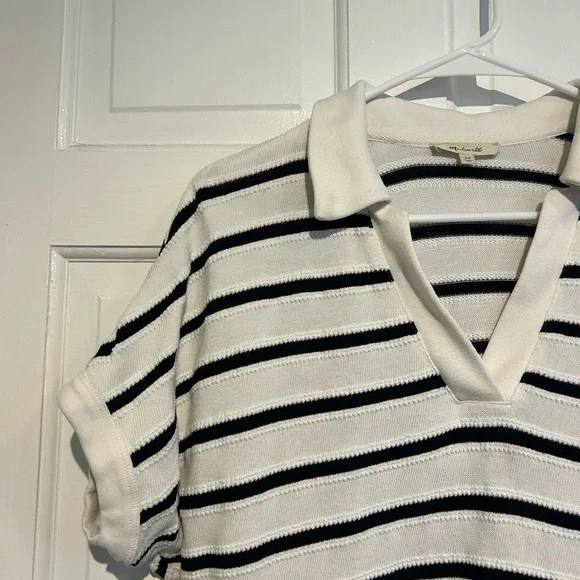 Madewell relaxed v-neck polo shirt - Picture 5 of 10